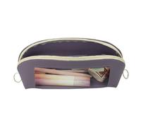 Huvqianu Large Pencil Case, Leather Clear Organizer Container, 9.25x3.15in Large Capacity Zipper Storage Pouch, Multi Compartment Design for Pencils, Scissors, Rulers, Erasers, Notes