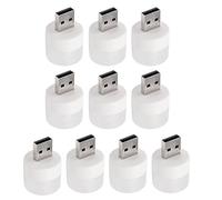 Huvqianu Lumière LED USB - 10 Pièces Lumière de Lecture USB | Lampe Circulaire à Économie d'Énergie Brancher et Utiliser pour la Chambre, le Chevet, l'Ordinateur, la Lecture, et le Camping
