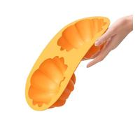 Huvqianu Moule À Gâteau En Silicone - Moules à Bonbons en Forme de - Moules à 2 Cavités pour Halloween Desserts d'Automne Chocolat Gourmandises de Fête