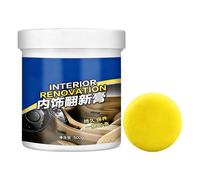 Huvqianu Nettoyant Intérieur Auto - Rénovateur pour Sièges en Cuir | 500g Crème Automobile Nourrissante Et Réparatrice,pour Tableau De Bord Garniture Vitre Tissu Moquette Roues Camion SUV Meuble