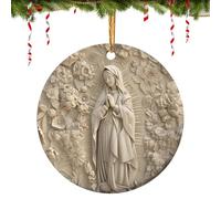 Huvqianu Ornements Catholiques Effet 3D - Décorations Suspendues en Acrylique,Pendaison pour Fête Maison Cuisine Chambre Appartement Petits Espaces Vitrines