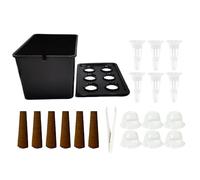 Huvqianu Plateaux de Germination - Propagateur de à Couverture réglable, Plateau de Pot de, contrôle de la température et de l'humidité, Performance de Croissance pour Fleurs, légumes, Bureau, PE