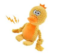 Huvqianu Plush Squeaky Dog Toy, Bite-Resistant Animal-Shaped Chew Toy, Interactive Sound for Behavioral Training & Pet Plays, Sturdy with Speaker & Ringing Paper, 10x6x24cm