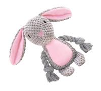 Huvqianu Plush Squeaky Dog Toy, Bite-Resistant Animal-Shaped Chew Toy, Interactive Sound for Behavioral Training & Pet Plays, Sturdy with Speaker & Ringing Paper, 10x6x24cm