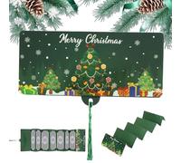 Huvqianu Porte-argent de Noël - Porte-Billets pour Fête de Noël - Pochettes Festives Pliables avec Gland - Pour et Célébrations de Fêtes à la Maison