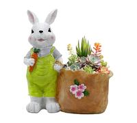 Huvqianu Pot de fleurs décoratif en forme de lapin - 20 cm - Pot à crayons pour décoration d'intérieur