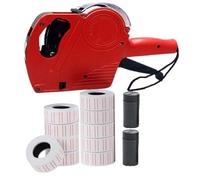 Huvqianu Pricing Tag Machine, Handheld Labeler Machine, Pricing Labeler Tool, Code Tagging Tool with Handheld Pricing Label Machine for Retail Shops and Cafes, Quick and Easy Tagging Solution
