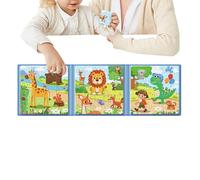 Huvqianu Puzzles Magnétiques pour Tout-Petits,Jouets Éducatifs Portables pour De La Maternelle Et du Préscolaire - Jouet Éducatif en Puzzle Magnétique - pour Garçons Et Filles Âgés De 0