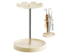 Huvqianu Rustproof Umbrella Stand, Round Umbrella Holder, Umbrella Storage Solution, Umbrella Rack with Tray, Tall Rustproof Umbrella Holder for Organizing Long and Short Umbrellas