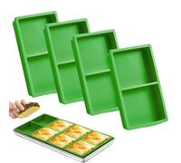 Huvqianu Silicone Freezer Trays, Stackable Dryer Molds, 4.33x6.93in Food Storage Accessories, Flexible Non Stick Design, Easy Release Feature for Kitchen, Baking, Candy, Prep Use