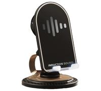 Huvqianu Socle pour Téléphone avec Haut-Parleur - Porte-Téléphone Rotatif À Connexion Inductive - Support Smartphone Inductif avec Haut-Parleur - pour Streaming en Direct Regarder Vidéos Chambre