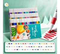 Huvqianu Stylo de peinture de couleurs, marqueurs de peinture pour - Stylo fin pour rupestre - Fournitures d'art artisanal, stylo de couleurs imperméable à séchage rapide pour pierre, bois