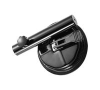 Huvqianu Suction Cup Flag Holder, Truck Flagpole Stand, 5.59x7.28in Portable Car Mount Bracket, No Drilling Installation, Heavy Duty Suction Grip for Parade, Event, Auto Display Use