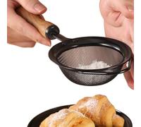 Huvqianu Tamiseur à Maillage Fin en Acier Inoxydable - Passoire Inox avec Poignée - Outil de Cuisine Polyvalent pour la Boulangerie et la Cuisine, Passoire pour Farine, Pâtes, Quinoa, Riz, Café
