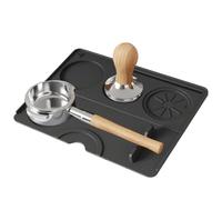 Huvqianu Tapis de Tassage | Accessoires Silicone pour Machine à Café | Tapis De Presse Pour Brassage De Poudre De Café, Configuration Pour Poste De Travail Et Chariot De, Pour Cuisine, Bar