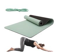 Huvqianu Tapis d'Exercice,Sangle De Transport Matelas Antidérapant Epais - Pour Yoga Pilates Maison Gym Salle D'Entraînement,Pour Pilates Entraînement Salle De Sport Voyage Intérieur Extérieur Femmes