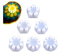 Huvqianu Tasse à fleurs, 6 pièces de peinture acrylique versant des outils de peinture de coupe fendue, 5-10 Multi Slots DIY Pouring Paint Patterns Création d'outils d'art