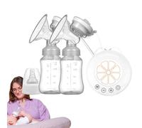 Huvqianu Tire-lait électrique double,Tire-lait électrique double | Machine à traire avec tire-lait rechargeable,Modes multiples, faible bruit pour les nouvelles mères, les mères post-partum,