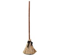 Huvqianu Witch Broom Decor, Floating Broom Light, 9.84x43.31in Motion Sensor Brooms, Spooky Sound Effects, Garden Halloween Decorations for Hallway, Yard, Party, Entryway, Patio