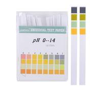 HUVZOR 100 pièces Bandelettes de test de pH, plage de mesure 0-14, papier indicateur universel, test d'acidité pour aquariums, eau potable, piscine