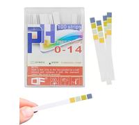 HUVZOR 100 Pièces Bandelettes de test de pH, plage de mesure 0-14, ph test， papier indicateur universel, test d'acidité pour aquariums, eau potable, piscine