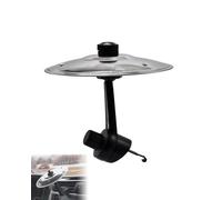 HUVZOR 1PCS Mini Cymbale de Voiture Argentée,Car Cymbal Air Vent Argenté,Cymbale pour Grille d'aération de Voiture,Car Crash Cymbal