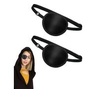 HUVZOR 2 pièces cache oeil adulte enfant cache-œil cache oeil medical pirate patch oculaire pour adulte eye patchs réglables patch médical doux, amblyopie, strabisme et après une chirurgie