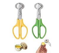 HUVZOR 2 pièces Ciseaux à Oeufs de Caille, Ciseaux à Œufs en Acier Inoxydable, Coupe-Coquille d'Oeuf, Oeuf Shell Cutter pour Couper les Œufs de Caille, Ouvre-Coquille d'Oeuf pour Maison, Cuisine