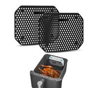 HUVZOR 2 pièces Grille Anti Projection pour Air Fryer Ninja Double Stack XL SL400EU & SL300EU, Réutilisable Plat Moule Silicone Air Fryer Accessoires Air Fryer pour Ninja Double Stack SL400EU