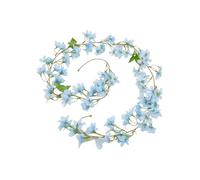 HUVZOR 2 pièces Guirlandes de Fleurs ForsythiaArtificielles, Guirlande Fleurs Artificielles 2,3 Mètres 18 Têtes Fleurs Guirlande Fleurs Artificielles pour Maison Jardin Fêtes Mariage(bleu)