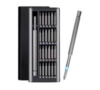 HUVZOR 24 en 1 Tournevis de Précision, Kit de Tournevis Magnétique, Mini Screwdriver Set Portable Avec base magnétique, pour Réparation Phone, Tablette, Montres, Lunettes, Électroniques