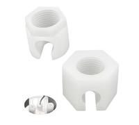 HUVZOR 2Pcs Blanc Écrous de Fermeture de Rechange - Accessoires pour Machine à Soda, Écrou de Rechange pour Soda-stream Compatible avec Jet, Spirit, Easy, Crystal, Terra, Duo, Fizzi 1.0 & 2.0