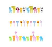 HUVZOR 30-Piece Animal Bento Decor Set with Cartoon Toothpicks for Kids Lunchbox Fun and Party Food Decoration, Non-Toxic Reusable Baby Shower and Childrens Meal Creative Design Kit