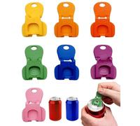 HUVZOR 7 Pièces Ouvre-boîtes en Aluminium,Ouvre Boîte de Soda de Bière Plastique,ouvre canette,bouchon canette,Ouvre Boîte Manuel Facile,pour Canettes en Aluminium Cola,Bière,Soda(Couleur)
