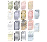 HUVZOR 72 pièces Accessoires de Planificateur Budgétaire Budget A6 Cartes de Résumé de Plan de Trésorerie en Papier Portable Planificateur Organisateur Budget