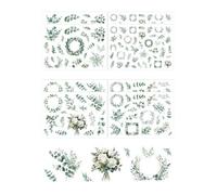 HUVZOR 8 Feuilles Autocollant Scrapbooking mariages, Stickers Aesthetic, pour livres d'or, cartes, albums photo, cartes d'anniversaire, mariages, décorations de fête pour adultes