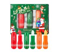 HUVZOR Baume à Lèvres de Noël-Set de 3 lip balm,Nourriture durable pour les lèvres, Hydratation des lèvres sèches,Hydratation Des LèVre SèChes,ModèLe De NoëL,Cadeau Parfait Pour L’Hiver Et Les Amis