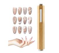 HUVZOR Cat Eye Magnet pour Ongles, Aimant pour Vernis Semi Permanent Cat Eye Gel, Aimant N35 en Néodyme Ultra-puissant, Effet Multiple et Double Face, Outil pour Design d'Ongles