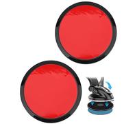 HUVZOR Disques de Montage à Ventouse pour Tableau de Bord, adhésif Dashboard Pad résistant à la Chaleur pour Pare-Brise GPS Sat Nav Dash Cam Tablette Ventouse Support Disque(79mm x2) (Noir)