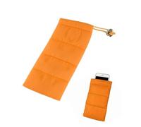 HUVZOR Étui de protection thermique universel en duvet pour téléphone portable, compatible iPhone Housse Universelle Smartphone - Pochette de Protection pour téléphone Portable(orange)