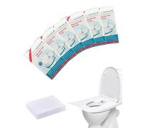 HUVZOR Protège Toilette Jetable,Lot de 60 PCS Housses de Siège WC Jetables et Biodégradables,Protection Hygiénique pour Toilettes Publiques,Voyage,Avion,Camping,Hôtel,Adultes et Enfants