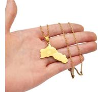 HUWAIYUNDONG Collier Femme - Colliers Pendentifs Kurdistan, Bijoux Kurdes, Chaîne Ajustable, Accessoires Uniques De Mode Hiphop, Collier Personnalisé De Tous Les Jours, Argent, 60 Cm Ou 23,6 Pouces