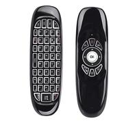 HUWB-Air Mouse Voice télécommande intelligente C120 2.4G RF 7 couleurs rétro-éclairage clavier sans fil pour Android Smart TV Box,PCBacklit