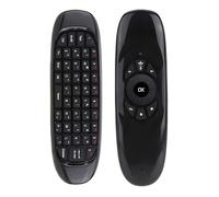 HUWB-Air Mouse Voice télécommande intelligente C120 2.4G RF 7 couleurs rétro-éclairage clavier sans fil pour Android Smart TV Box,PCVoice