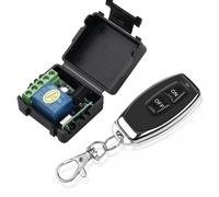 HUWB-Commutateur sans fil avec télécommande 433Mhz,récepteur de relais DC 12V 1CH RF 10A et transmetteur 2CH pour serrure électromagnétique de porte1Receiver 1remote