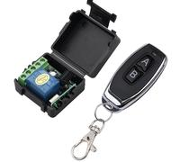 HUWB-Commutateur sans fil avec télécommande 433Mhz,récepteur de relais DC 12V 1CH RF 10A et transmetteur 2CH pour serrure électromagnétique de porteRED