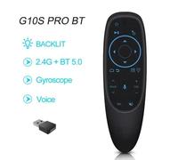 HUWB-G10S PRO BT télécommande vocale 2.4G avec BT5.0 sans fil Air Mouse Gyroscope télécommande intelligente rétro-éclairé pour Android TV Box PK G10G10S PRO BT