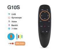 HUWB-G10S télécommande vocale universelle 2.4G sans fil rétro-éclairé IR apprentissage avec Gyroscope Air Mouse contrôle pour Android TV PC-G10S