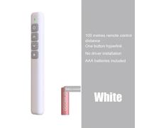 HUWB-Nouveau stylo de télécommande pour tableau blanc,tourne-Page PPT,tourne-Page électronique infrarouge multimédia pour présentateur d'enseignant de discours-White