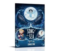 HUWERYWHUY Impression sur toile Song of The Sea1, impression sur toile, impression d'art moderne, peinture pour salon, 30 x 45 cm, style cadre